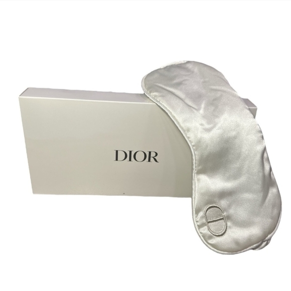 Dior Silk Eye Sleep Mask New In Box White Authentic (NWT) - Picture 3 of 6